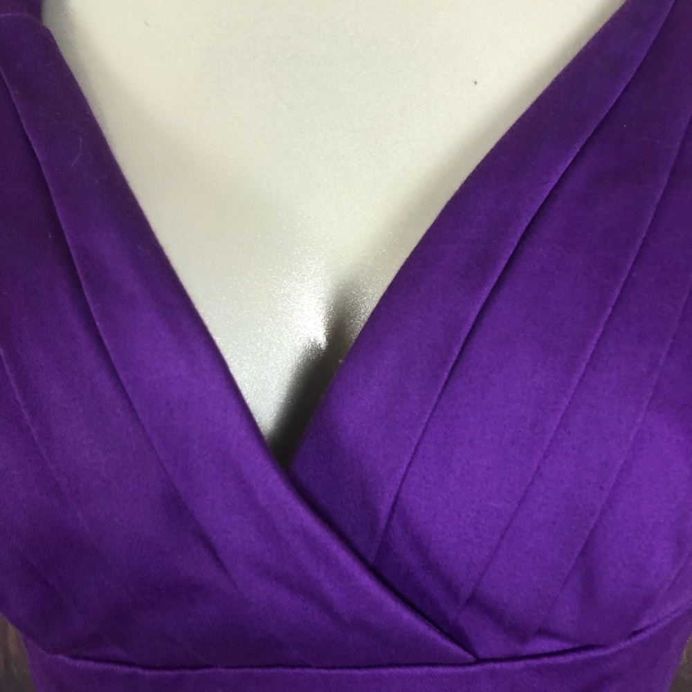 Bisou Bisou purple sleeveless dress - Picture 2 of 4